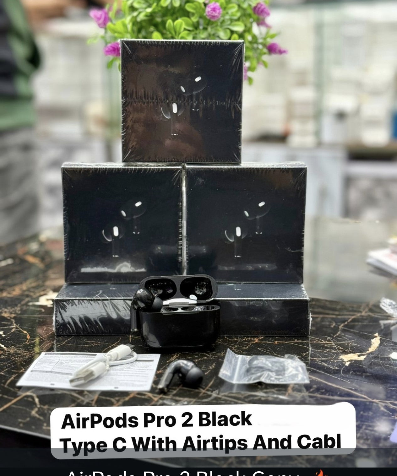 Airpods pro 2nd generation original, Bluetooth Headphones, Active Noise Cancellation,