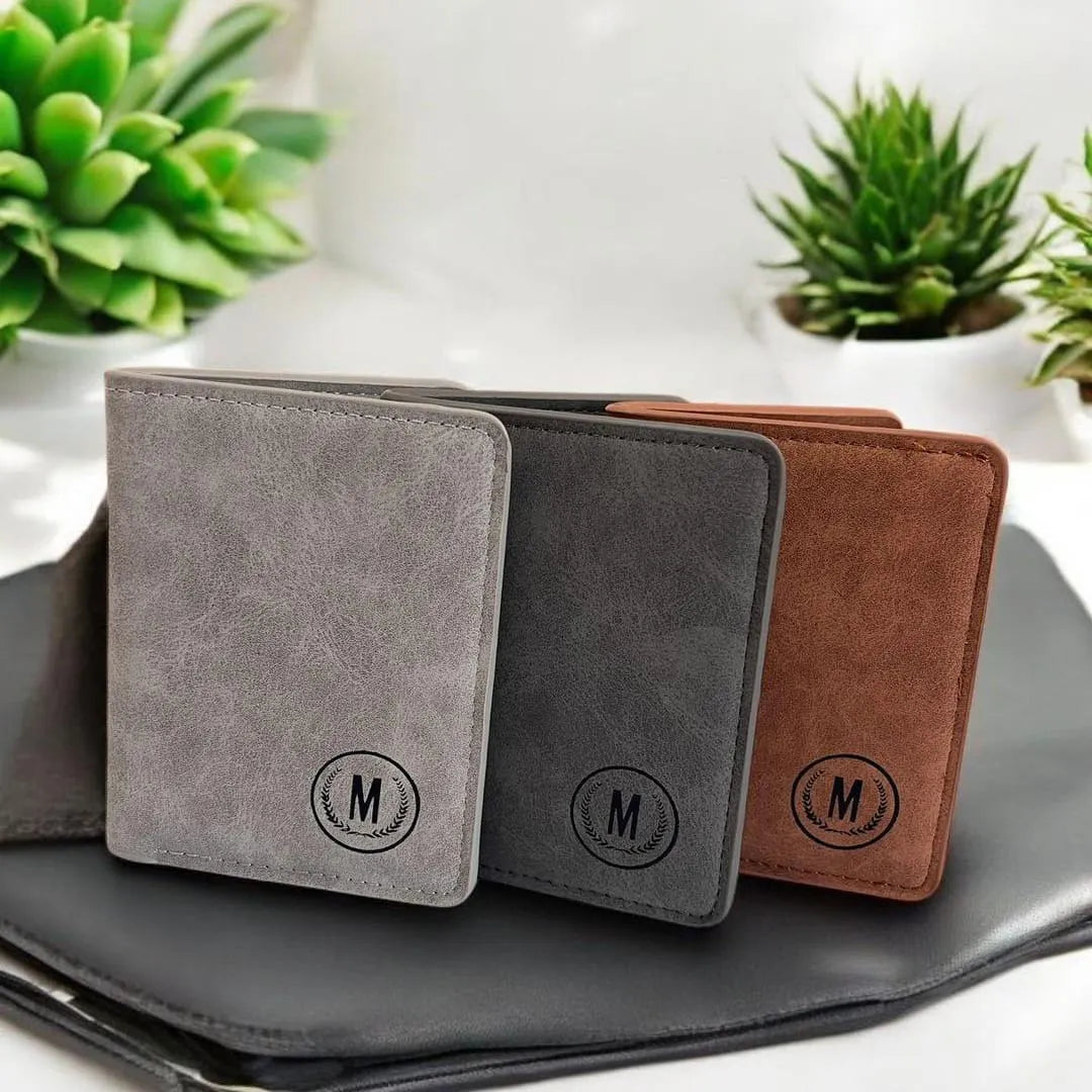 Premium Men’s Leather Wallet | Stylish Slim Bifold PU Wallet & Card Holder