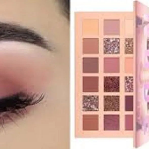 “Premium 18-Color Eyeshadow Palette – Matte & Shimmer Shades, Blendable & Long-Lasting Colors”