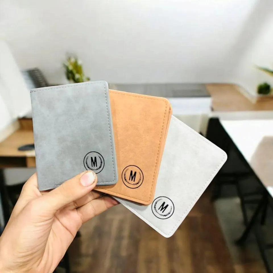 Premium Men’s Leather Wallet | Stylish Slim Bifold PU Wallet & Card Holder