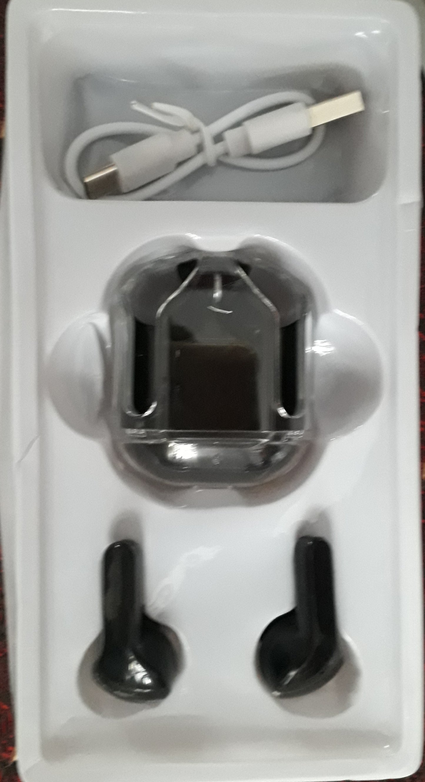 Airpods TWS 12 black Mini Bluetooth Wireless Headset With Charging Doc For Android & all Phones Wireless Earbuds with Noise Cancelling Microphone wireless earphones