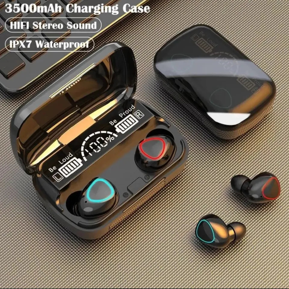 M10 Earbuds 3500 mah - M10 Tws Wireless Earbuds Super Sound & Stereo Headphones Bluetooth
